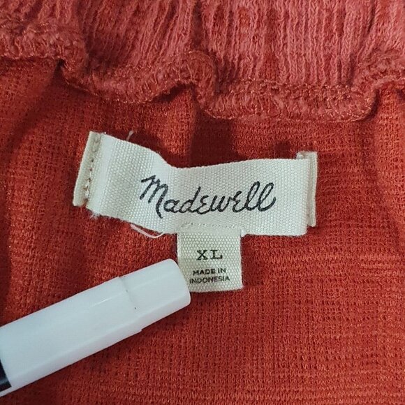 Madewell Womens Orange Eloise Off The Shoulder Mini Dress Size Large - Picture 9 of 11